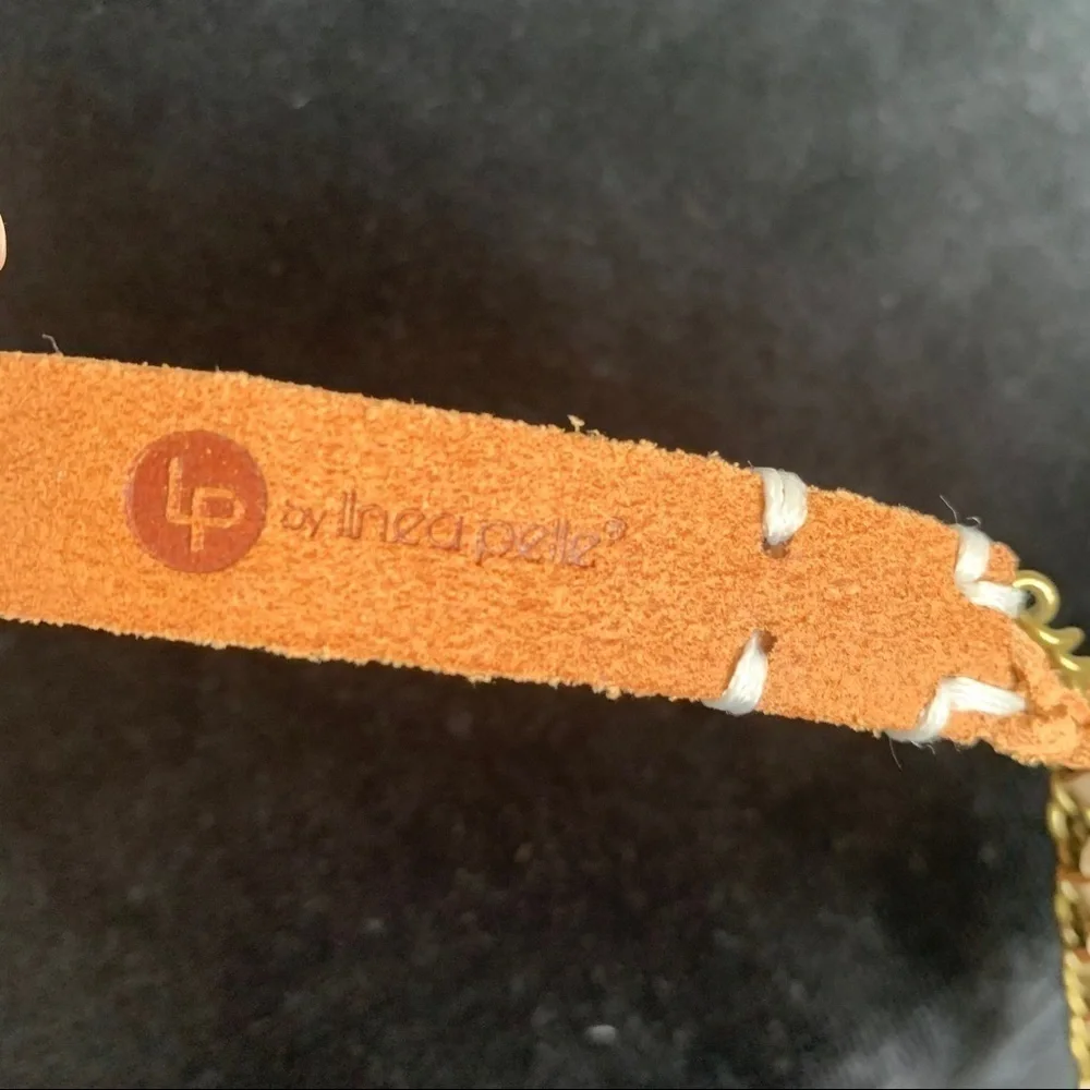 LP by Linda Pelle |Skinny Belt | Braided and chain